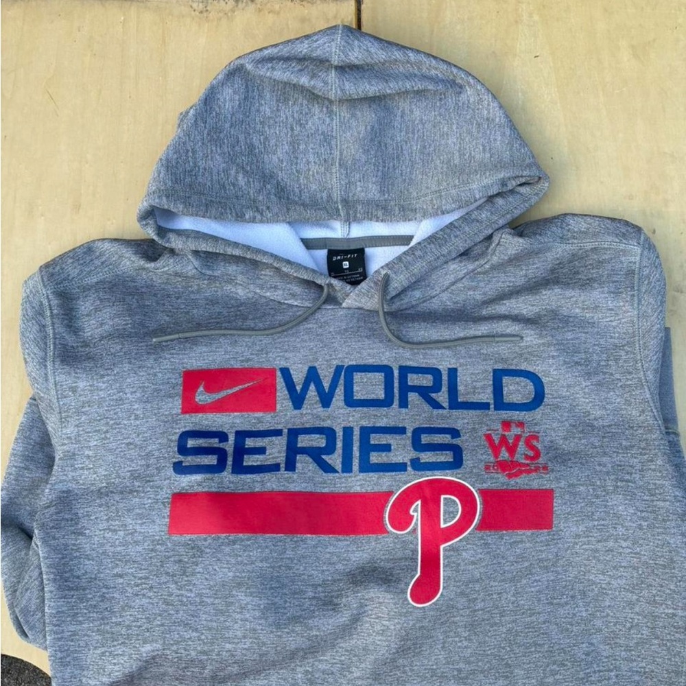 Nike Phillies Gray World Series Hoodie
